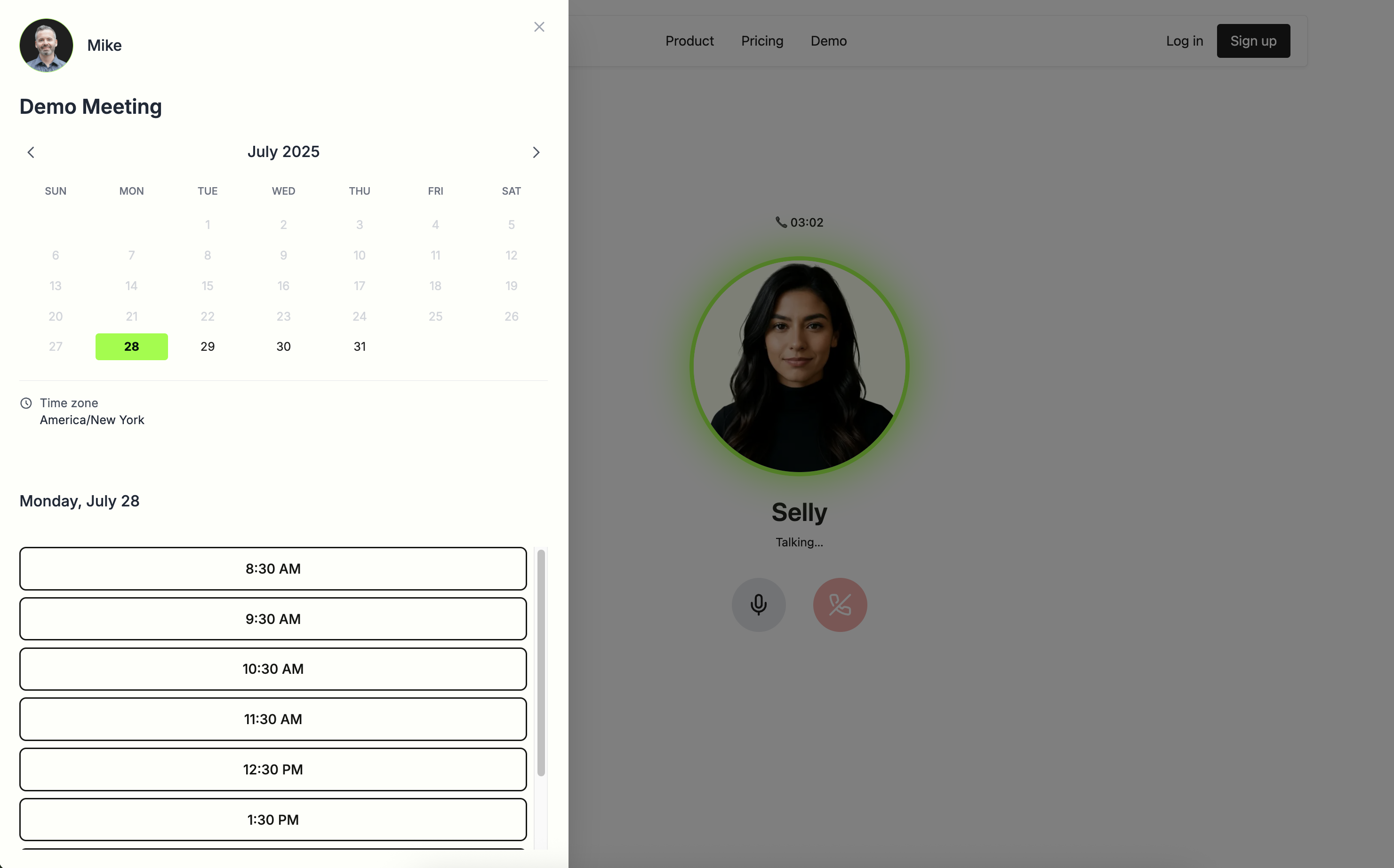 Qualified meetings scheduling interface